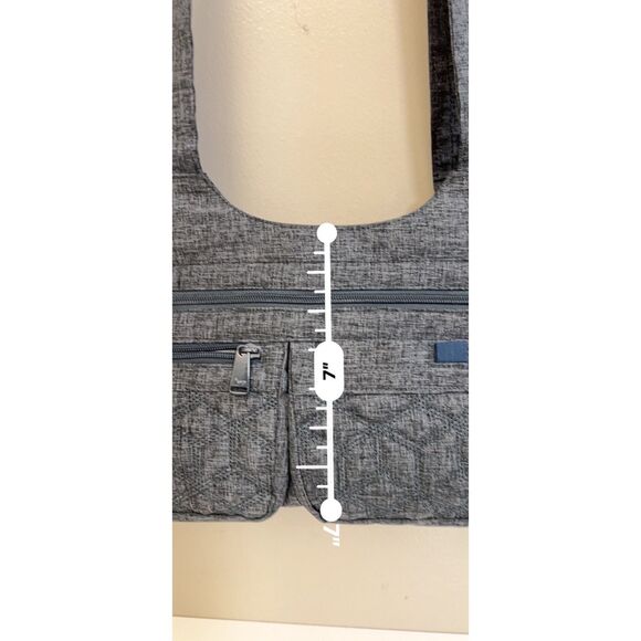 NWOT Lug East West Streetcar tote in dark heather gray - Picture 12 of 16